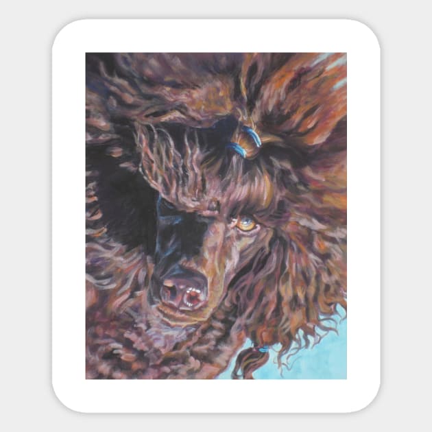 Poodle Fine Art Painting Sticker by LASHEPARD